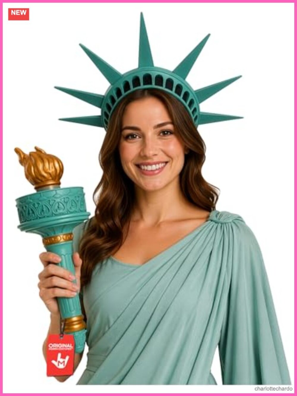Statue of Liberty Crown & Torch Set Halloween Costume Accessory